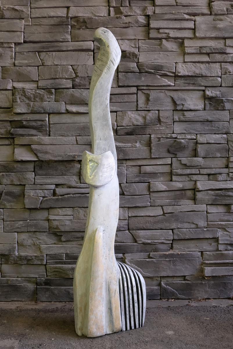 28x18x115cm, drvo, 2021. boja bijelo/srebrno/zlatna