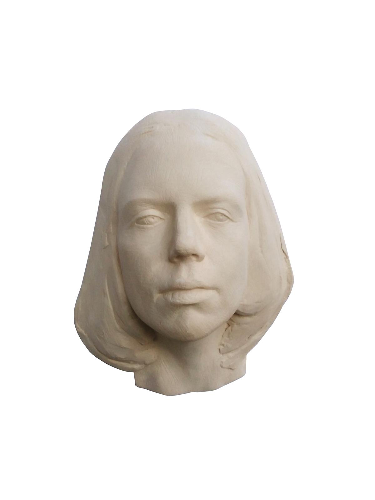 The mask I hide behind, terracotta, 28x21x12cm, 2020.