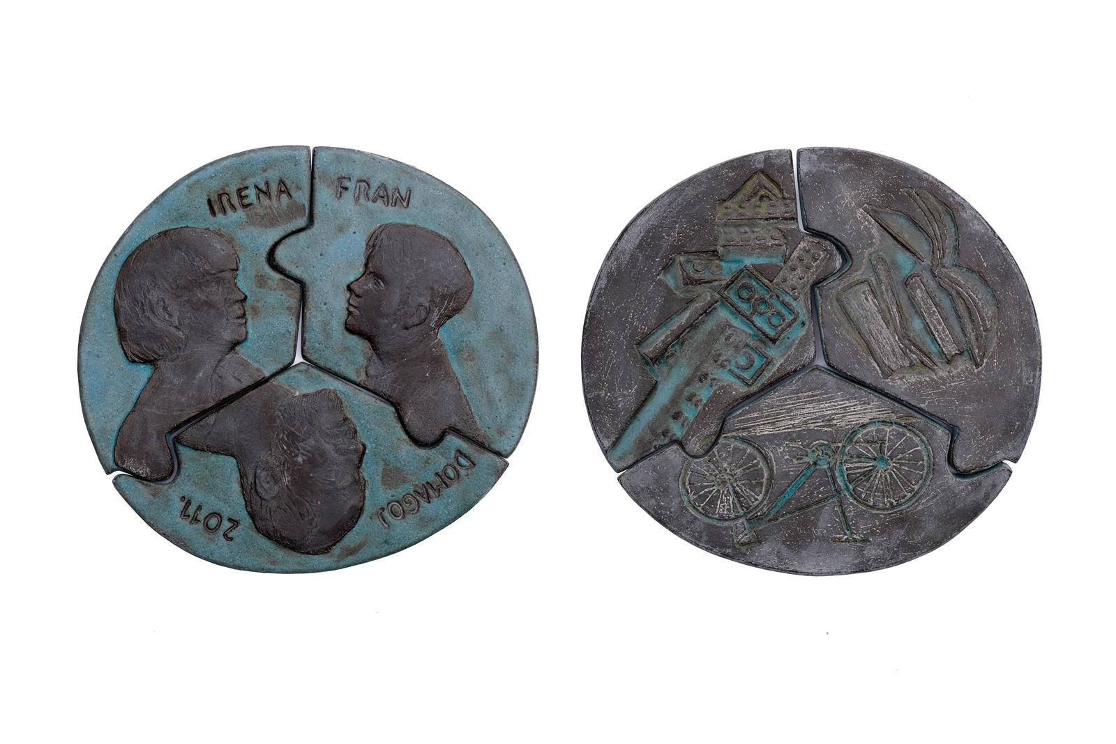 Obitelj, 170mm, keramika, crna kamenina i glazura,  2022.