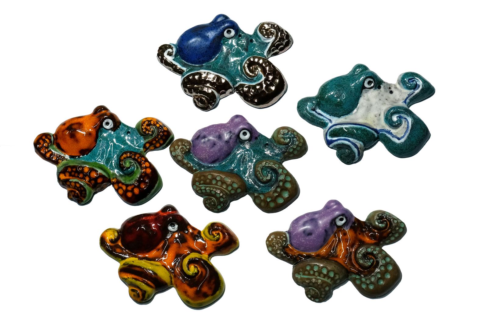 Hobotnice, reljef, keramika, 15x11x3cm