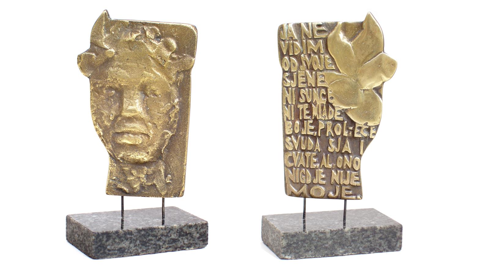 Autoportret, 7,5x5x11,5cm, bronca, 1998.