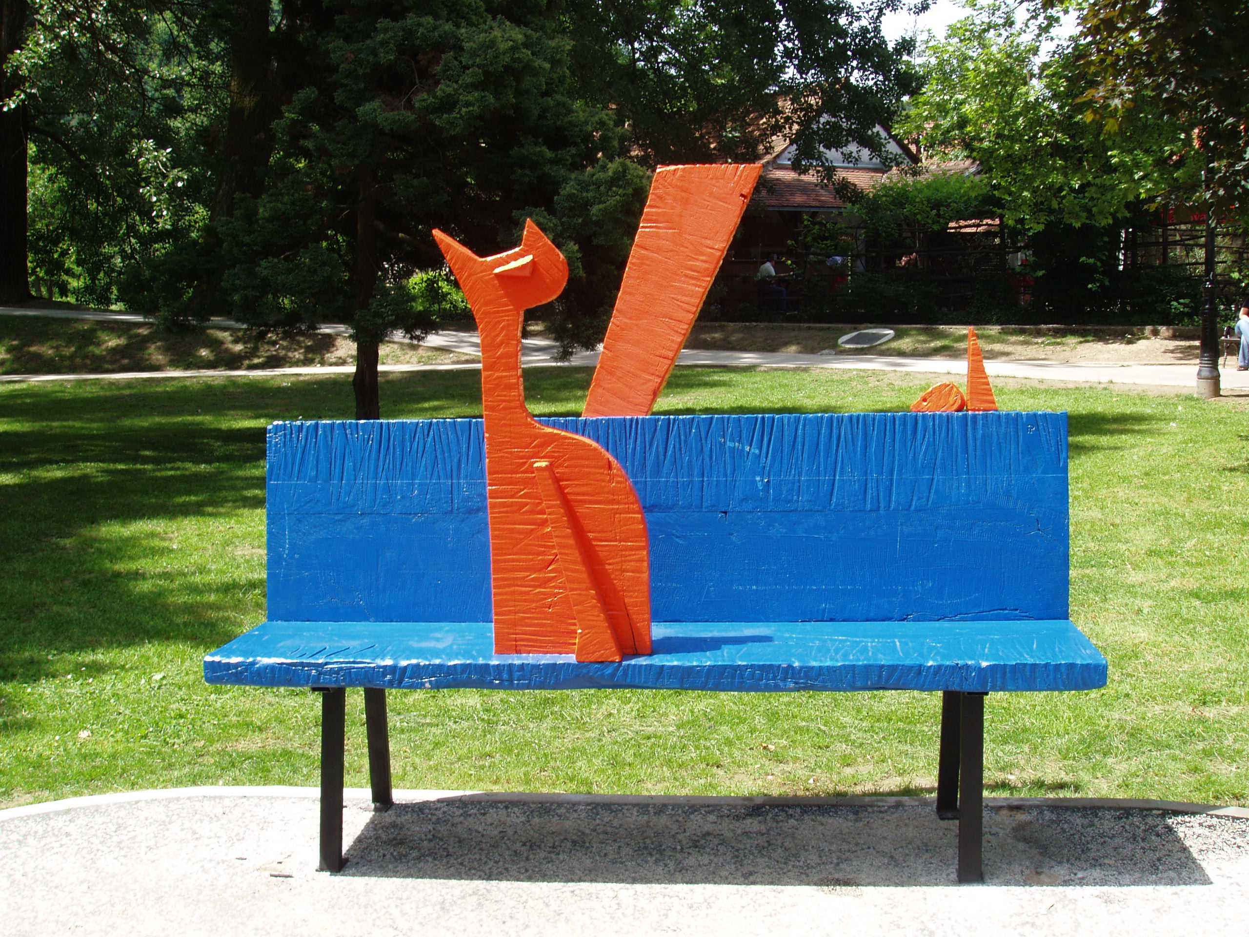 SUDNIKOVA  KLUPA, 200x60x110 cm, Park iza Samoborskog muzeja, 2003.