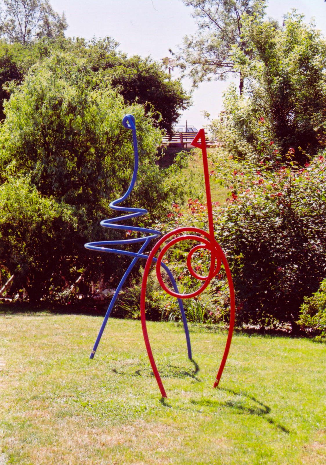 Ptice, 320x130x290cm, željezo, Park Bočarskog doma, Zagreb, 2000.