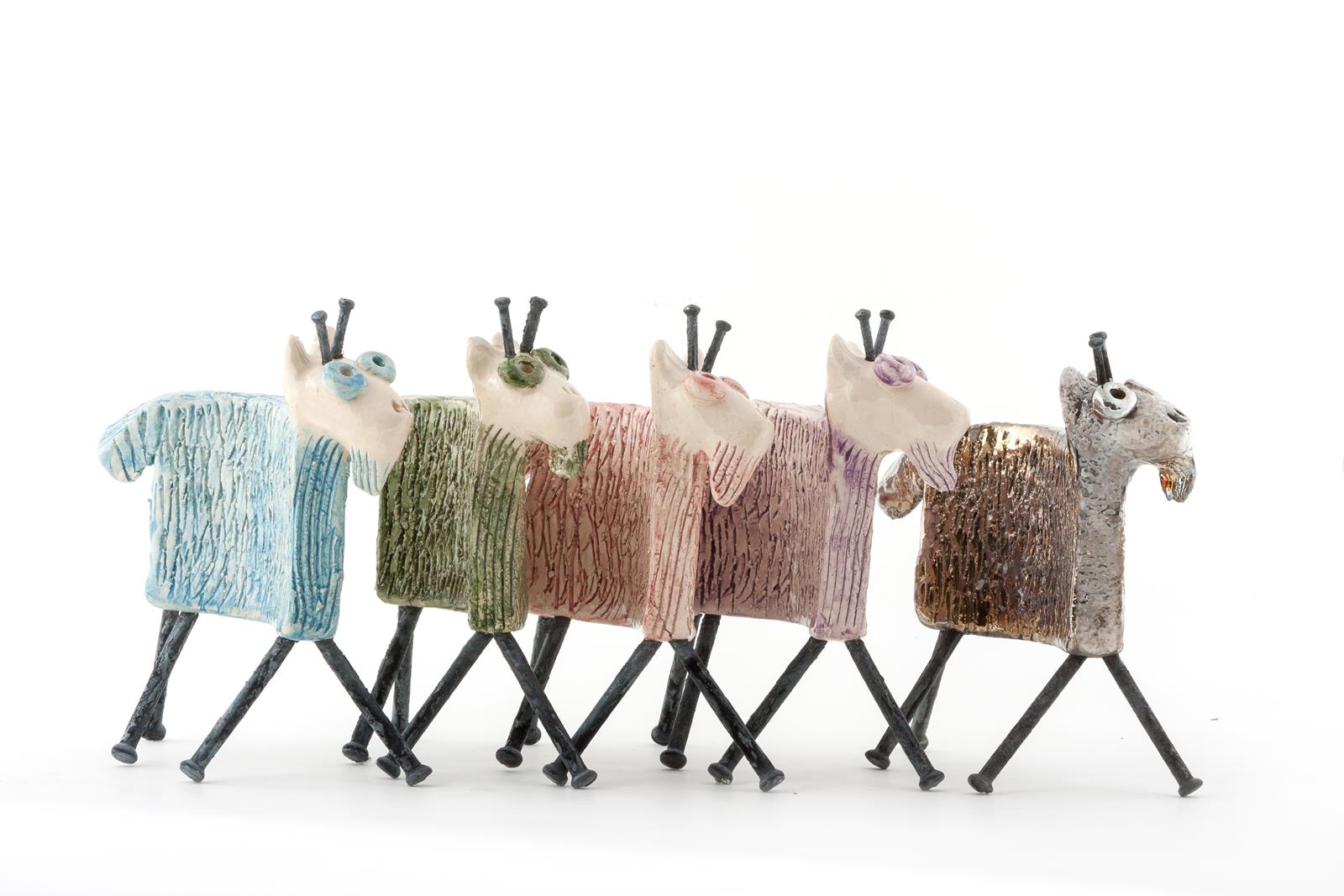 Koze, keramika, 15x6x15cm