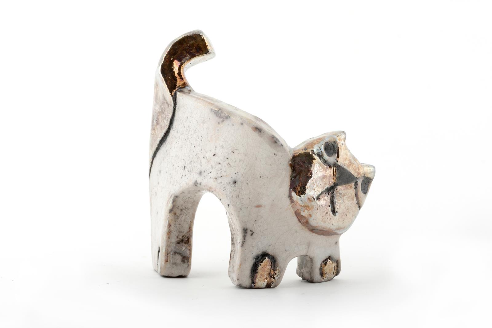 Mačka, keramika, 14x6x12cm