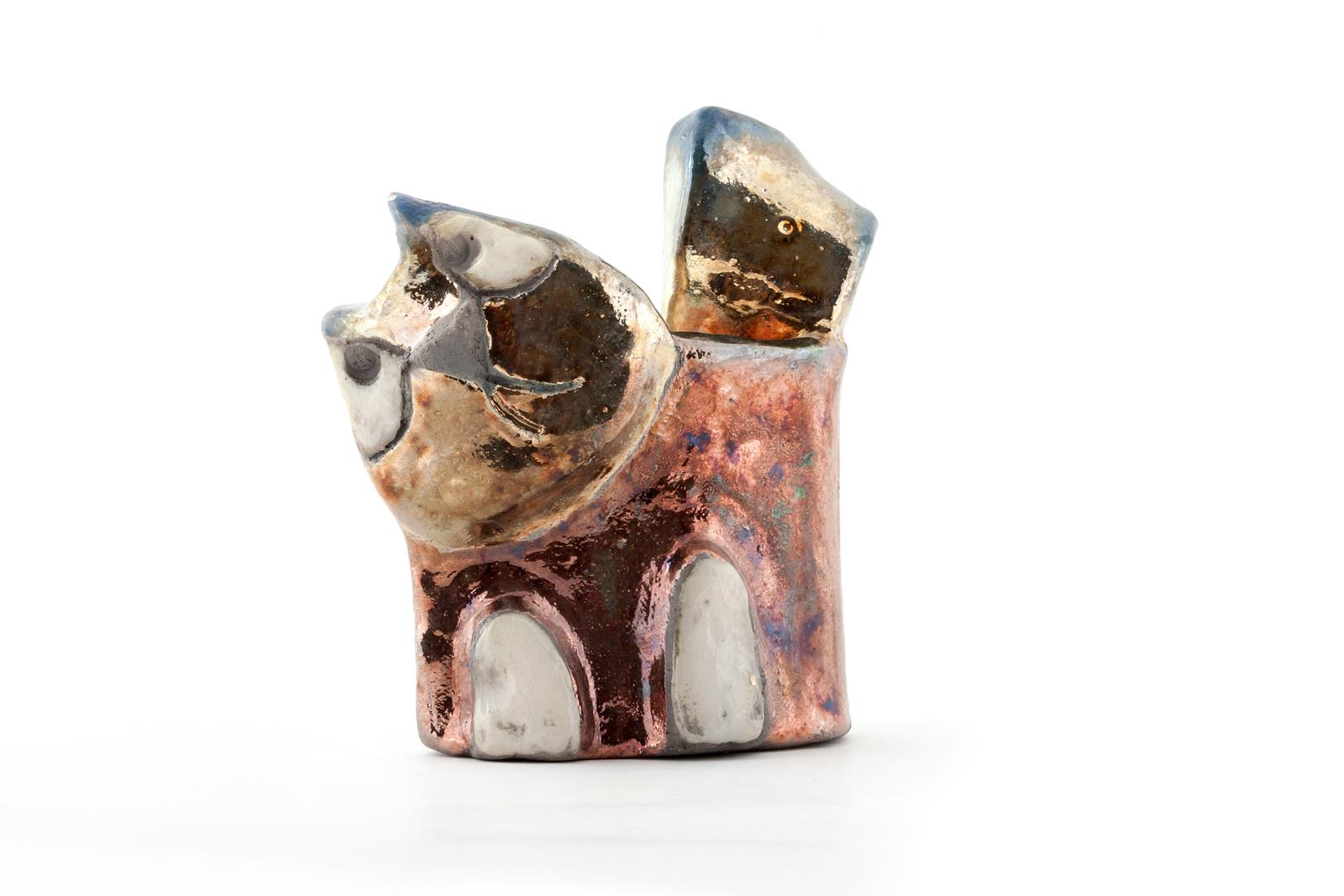 Mačka, keramika, 14x6x12cm