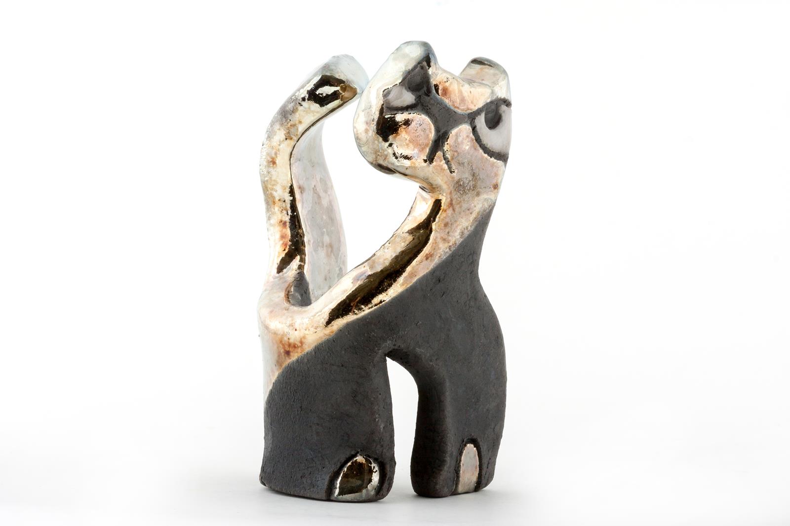 Mačka, keramika, 14x6x12cm