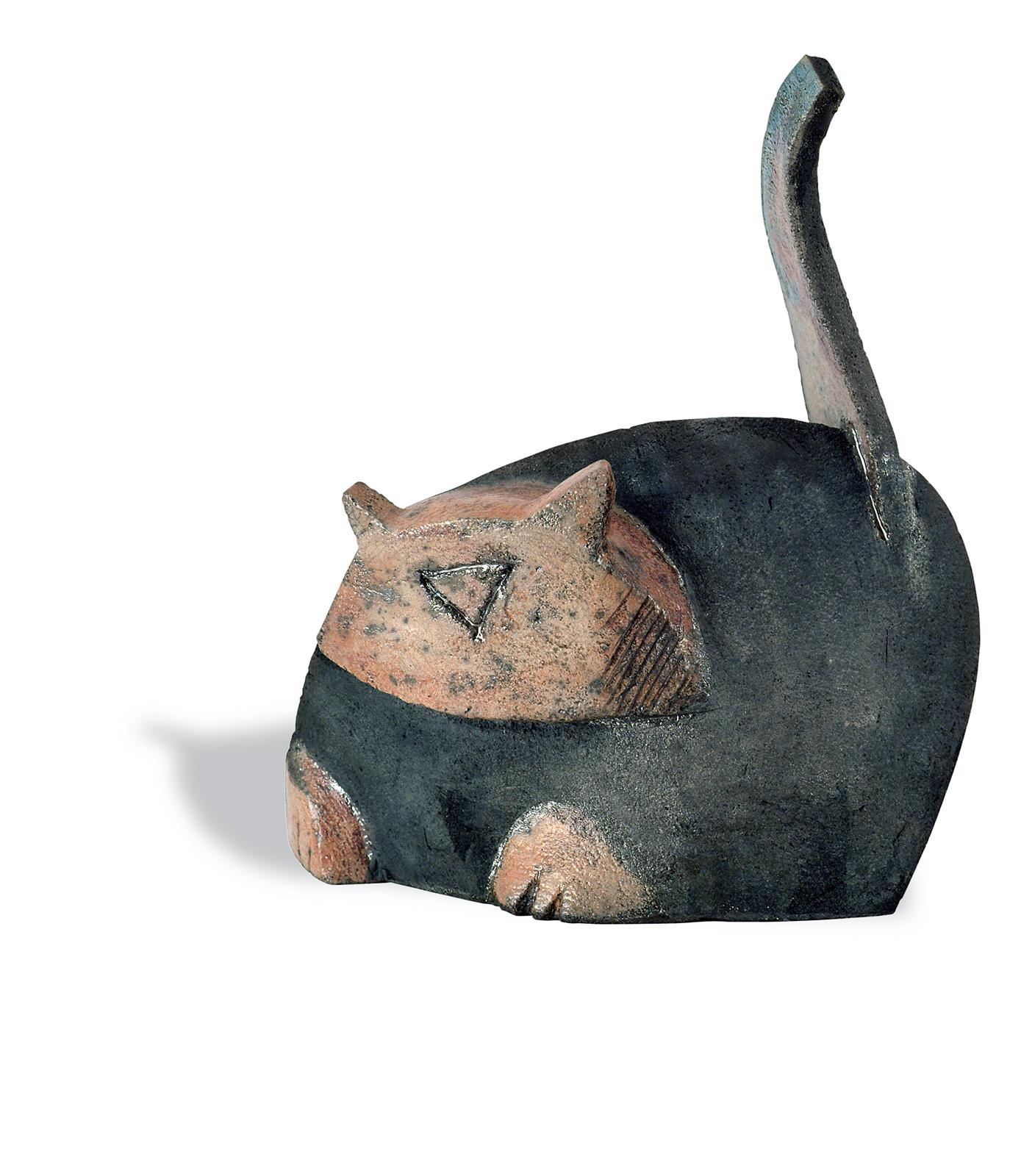 16x9x27cm, raku keramika, 2004.