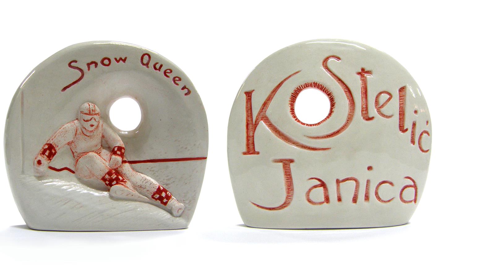 Snow Queen, 85x77x15mm, keramika, 2017.