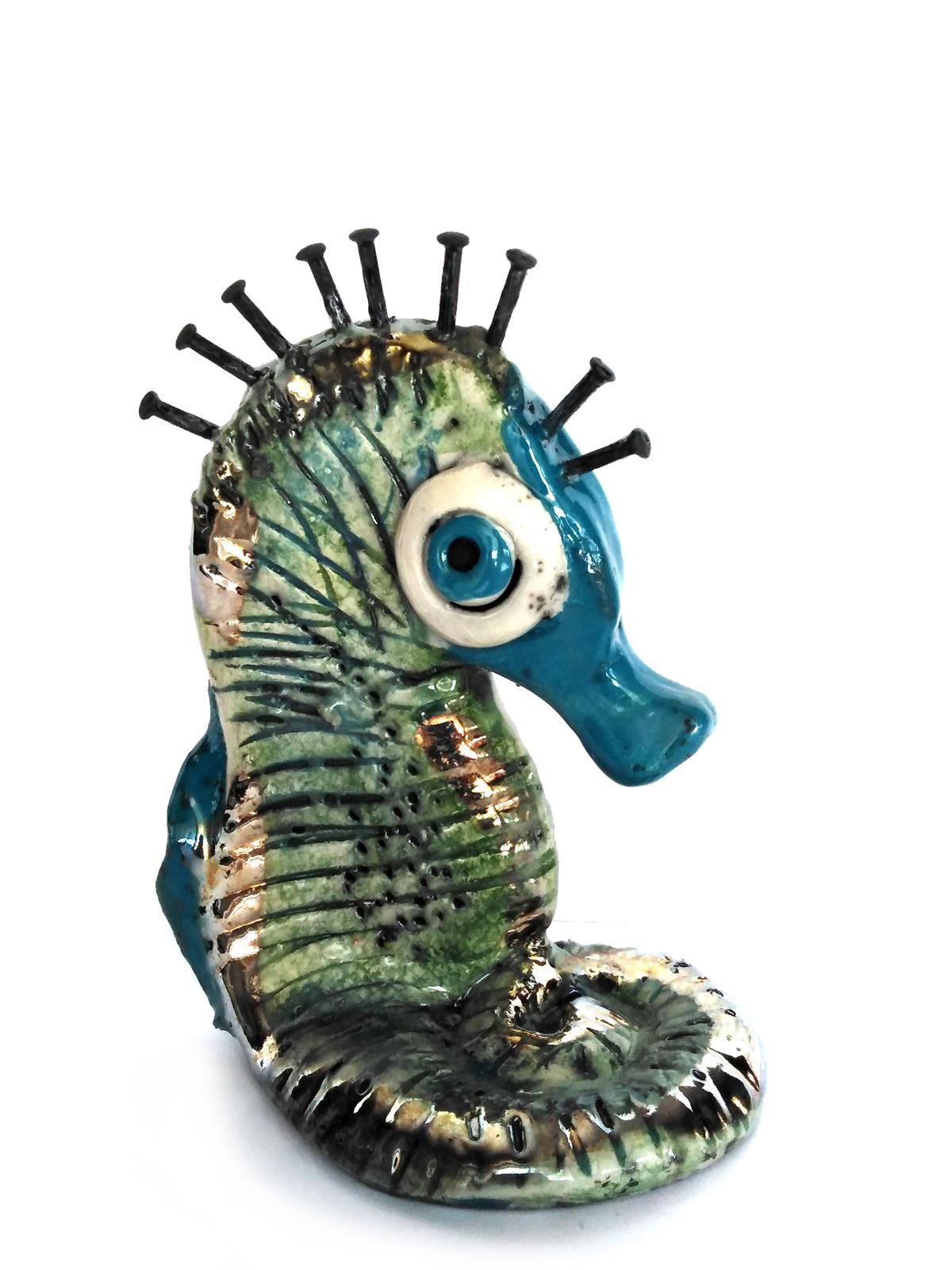 Morski konjić, keramika, 10x6x11cm