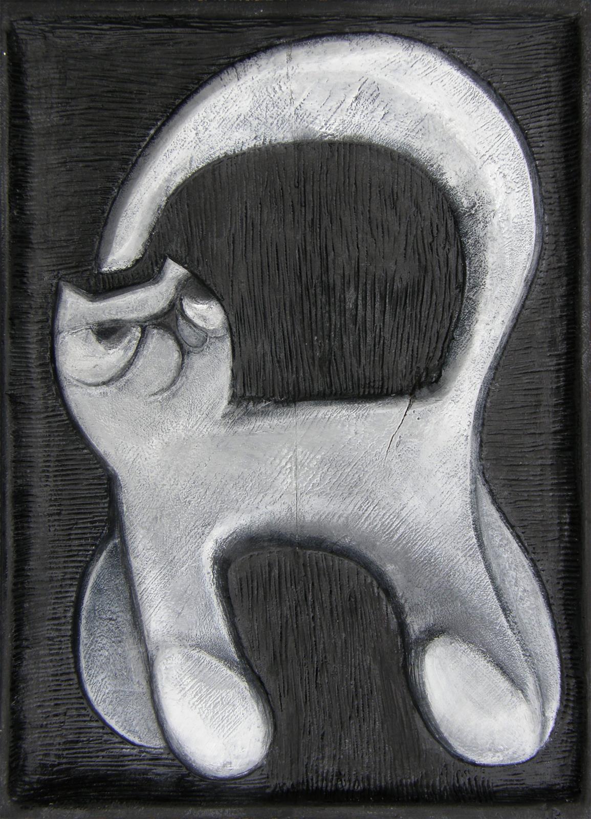 28x38x1,8cm, drvo, 2018.