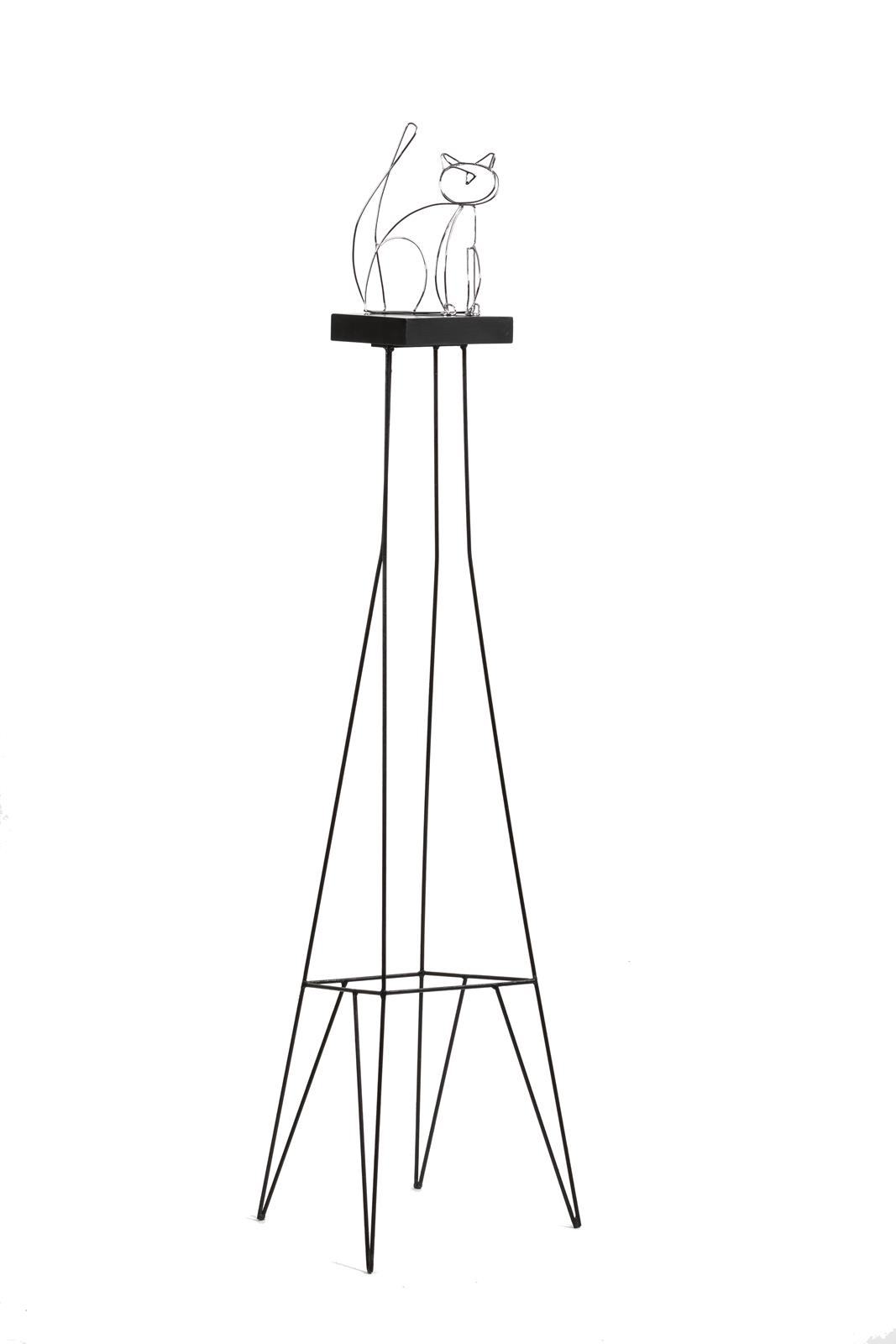 41x36x162cm, kromirani bakar, drvo, željezo, 2018.